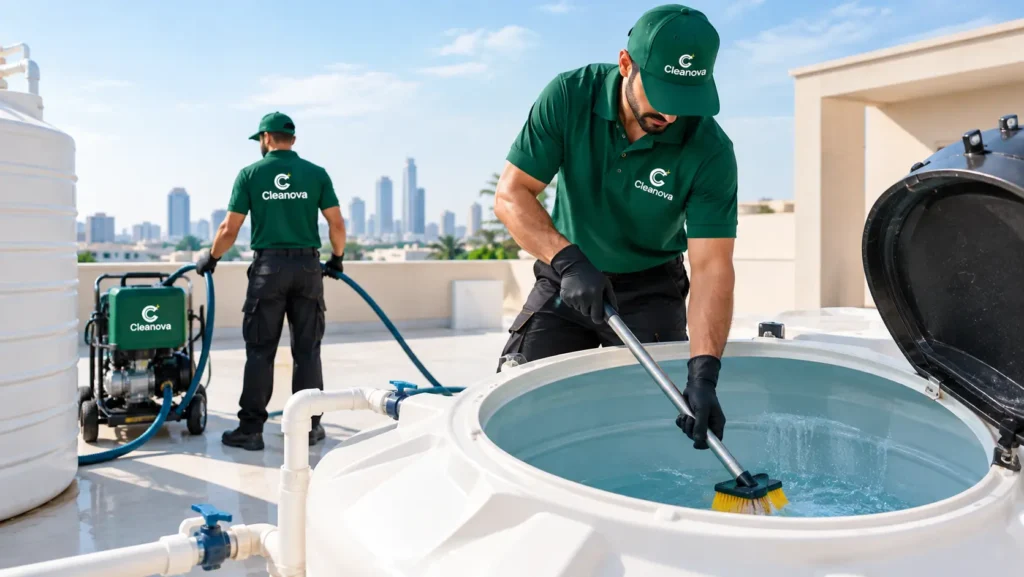 cleanova rooftop tank cleaning team (1) (1)